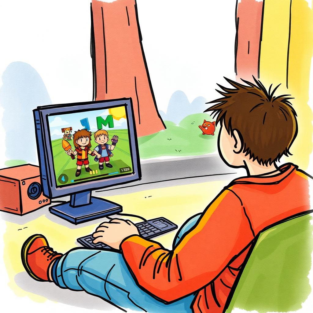 Roblox 風格插畫