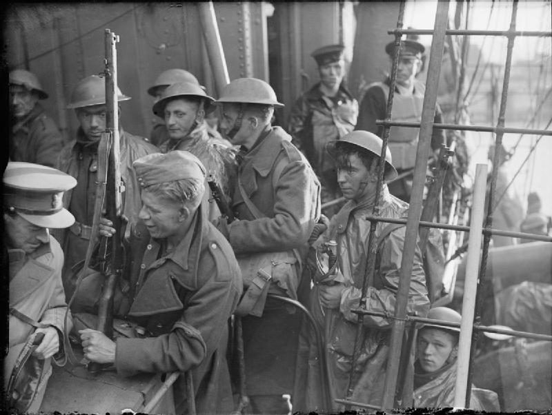 1940 年 6 月自敦克爾克撤退返抵英國的部隊