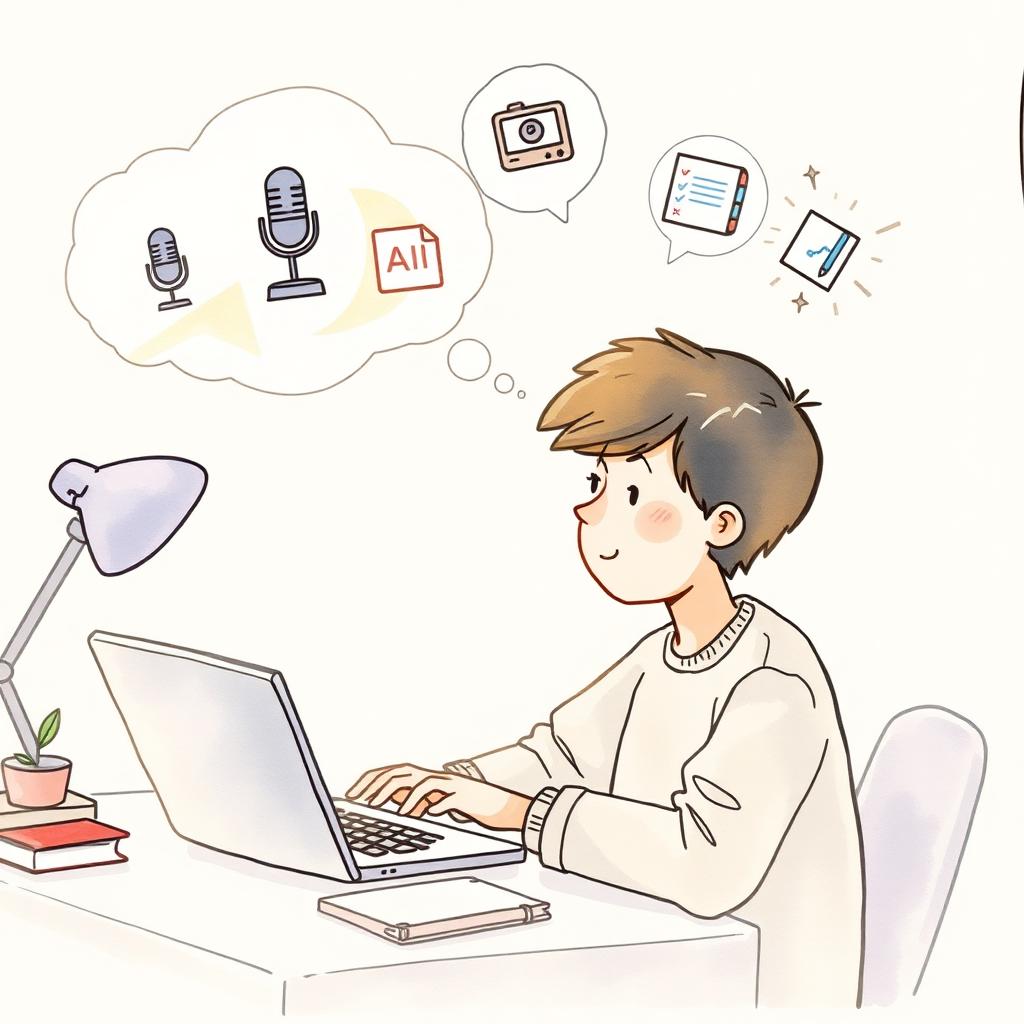 孩子與 AI 共同創作個人專題的插畫
