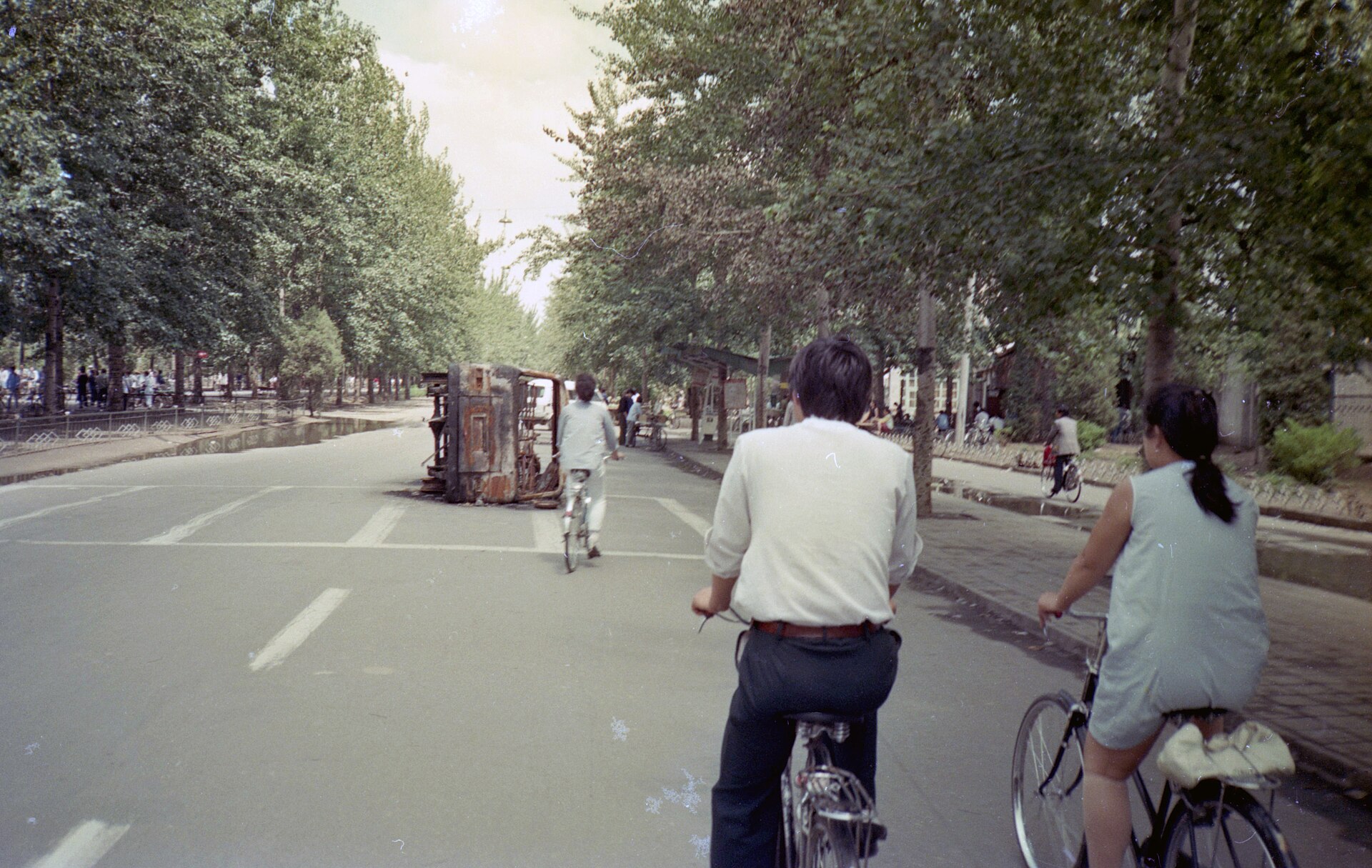 1989 年六四事件後的北京街頭